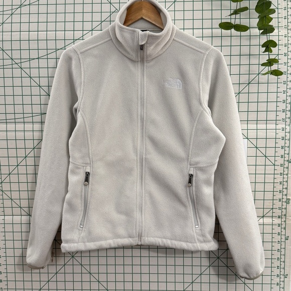 The North Face Denali Jacket Snow White Womens Small Full-Zip - Picture 1 of 11